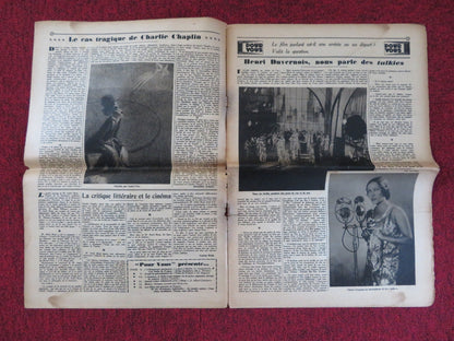 POUR VOUS CINEMA NO. 53 - FRENCH CINEMA + FILM WEEKLY NEWSPAPER GRETA GARBO 1929 Rendezvous Cinema Movie posters