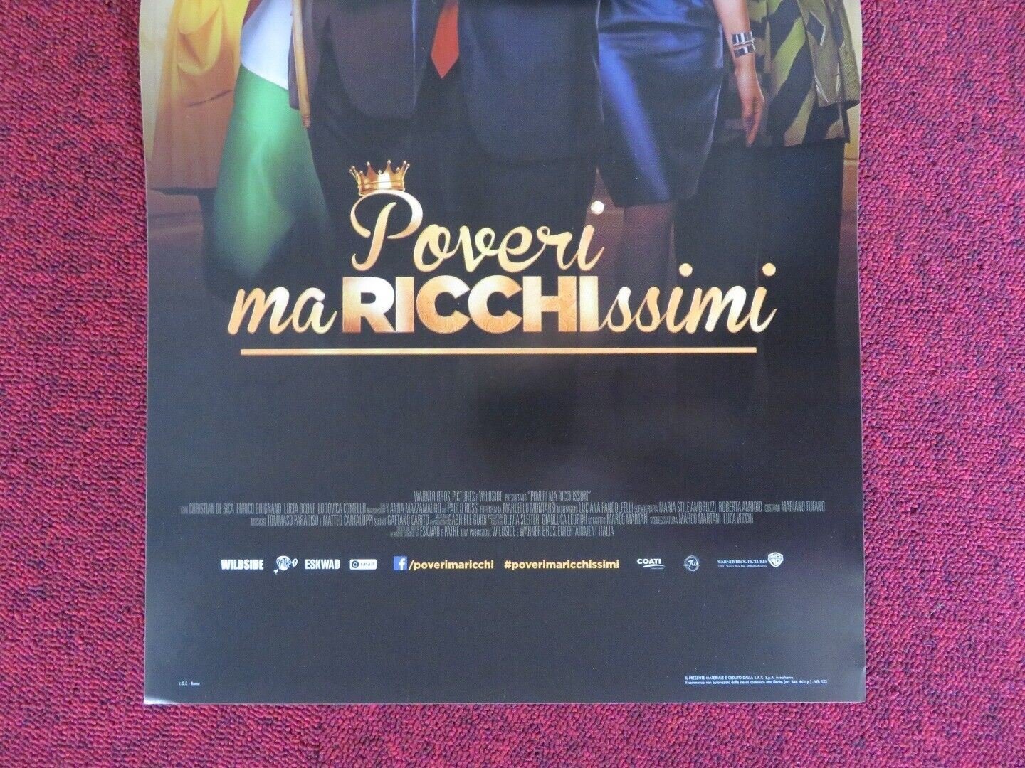 POVERI MA RICCHISSIMI ITALIAN LOCANDINA (26.5"x12.5") POSTER 2017 - Rendezvous Cinema