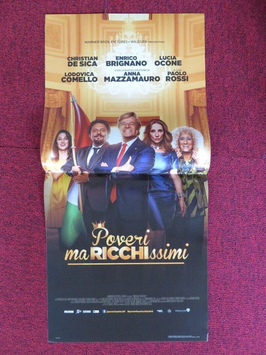 POVERI MA RICCHISSIMI ITALIAN LOCANDINA (26.5"x12.5") POSTER 2017 - Rendezvous Cinema