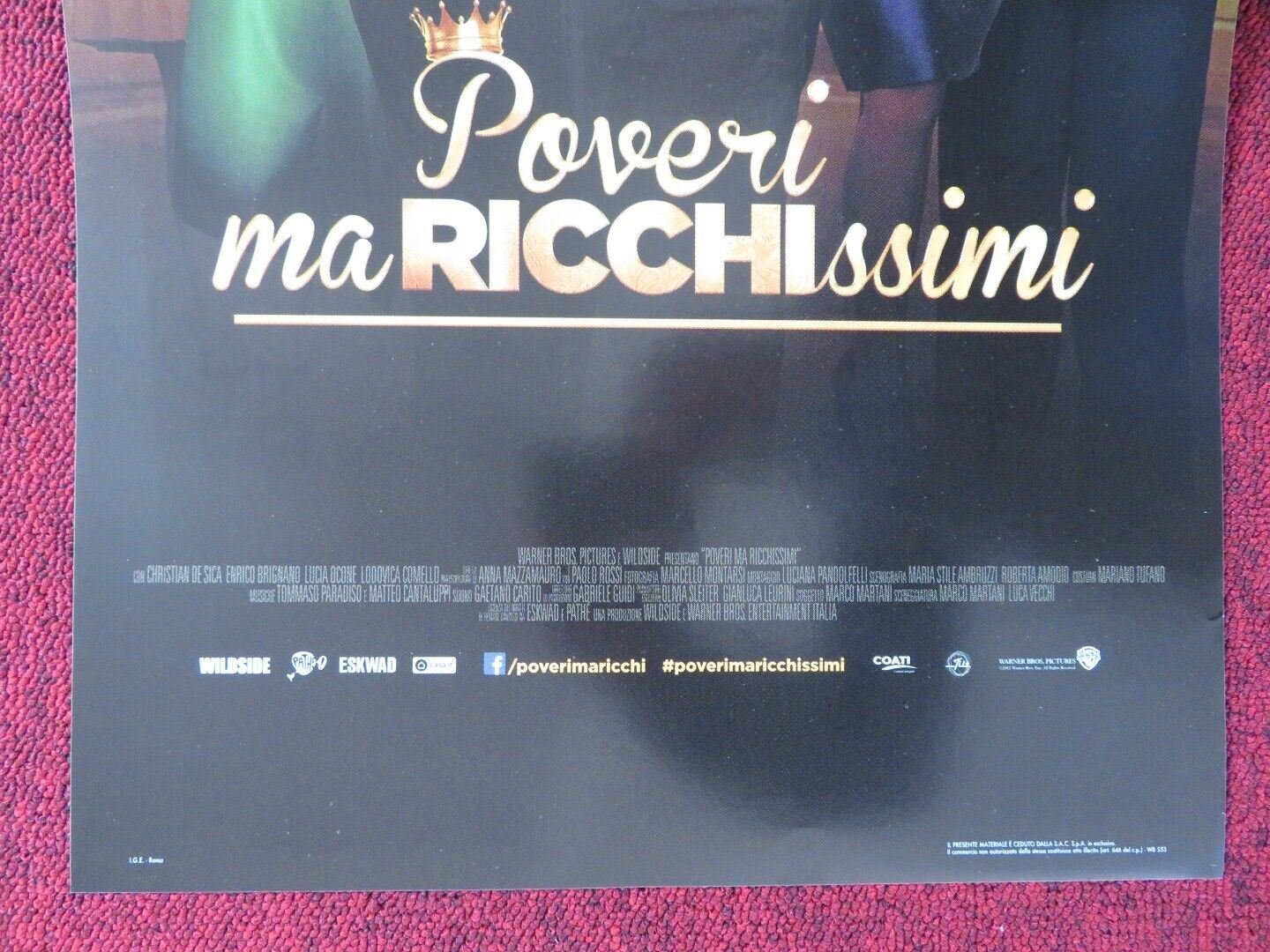 POVERI MA RICCHISSIMI ITALIAN LOCANDINA (26.5"x12.5") POSTER CHRISTIAN DE SICA Movie posters