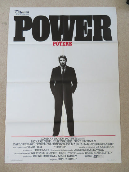 POWER ITALIAN 2 FOGLIO POSTER RICHARD GERE GENE HACKMAN 1986 Rendezvous Cinema Movie posters