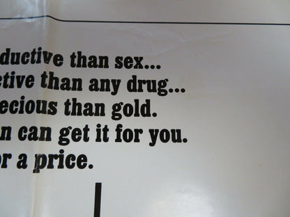 POWER US ONE SHEET POSTER RICHARD GERE GENE HACKMAN 1985 Movie posters