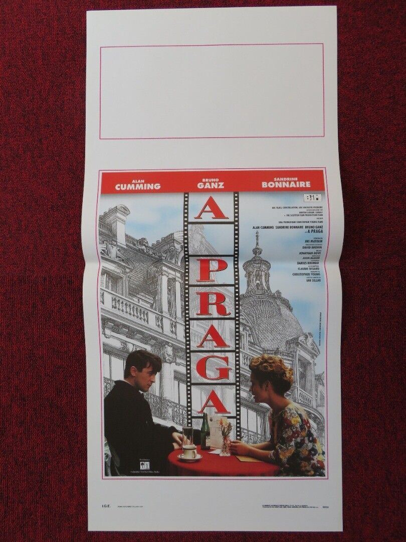 PRAGUE ITALIAN LOCANDINA (27.5"x13") POSTER ALAN CUMMING 1992 Movie posters