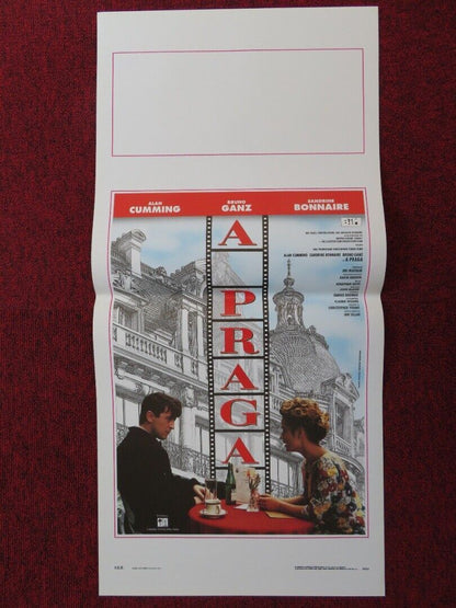 PRAGUE ITALIAN LOCANDINA (27.5"x13") POSTER ALAN CUMMING 1992 Movie posters