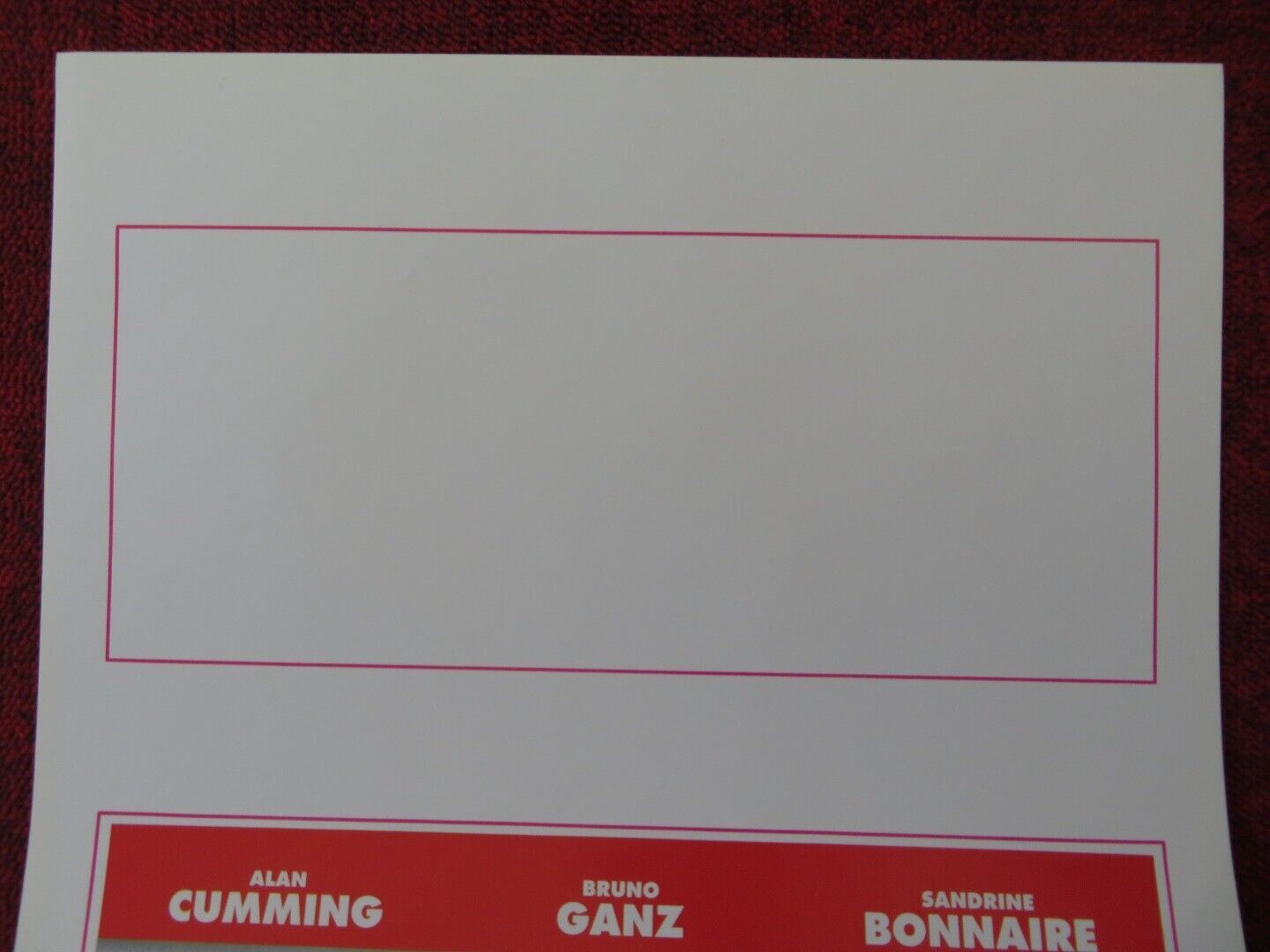 PRAGUE ITALIAN LOCANDINA (27.5"x13") POSTER ALAN CUMMING 1992 Movie posters