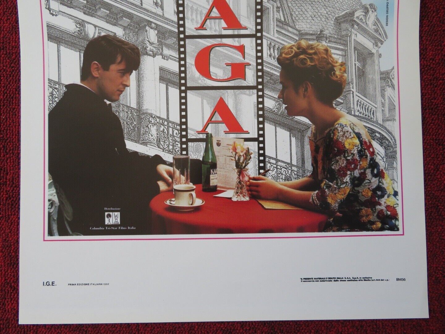 PRAGUE ITALIAN LOCANDINA (27.5"x13") POSTER ALAN CUMMING 1992 Movie posters