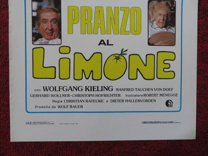PRANZO AL LIMONE ITALIAN LOCANDINA (27.5"x13") POSTER DIETER HALLERVORDEN 1989 Rendezvous Cinema Movie posters