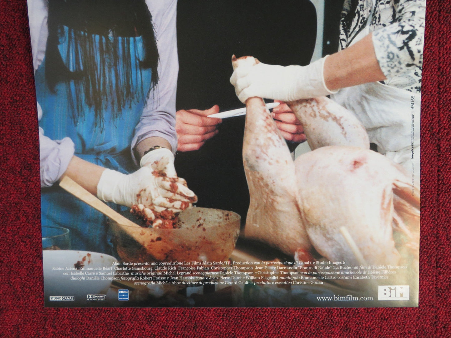 PRANZO DI NATALE ITALIAN LOCANDINA POSTER SABINE AZEMA EMMANUELLE BEART 1999 Rendezvous Cinema Movie posters