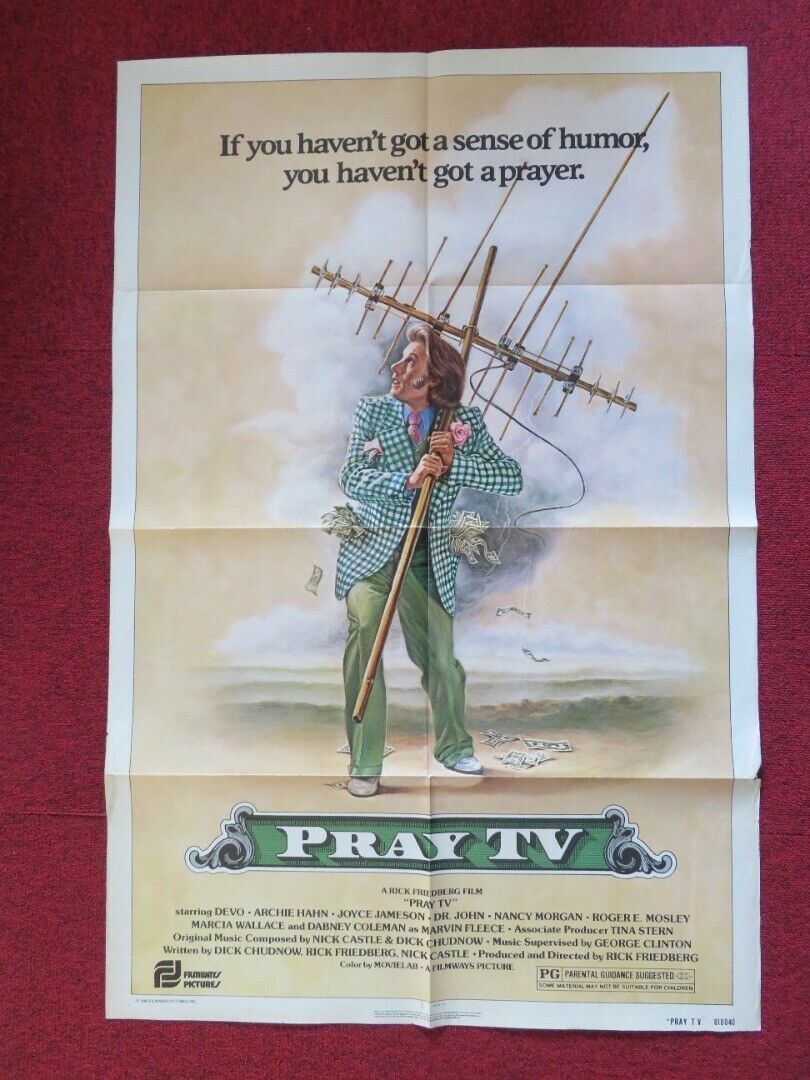PRAY TV FOLDED US ONE SHEET POSTER DABNEY COLEMAN PAUL COOPER 1981 Movie posters