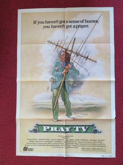 PRAY TV FOLDED US ONE SHEET POSTER DABNEY COLEMAN PAUL COOPER 1981 Movie posters