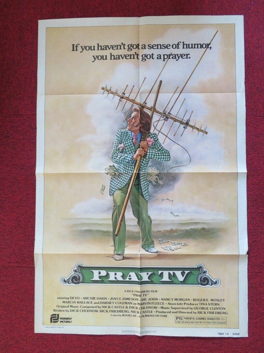 PRAY TV FOLDED US ONE SHEET POSTER DABNEY COLEMAN PAUL COOPER 1981 Movie posters