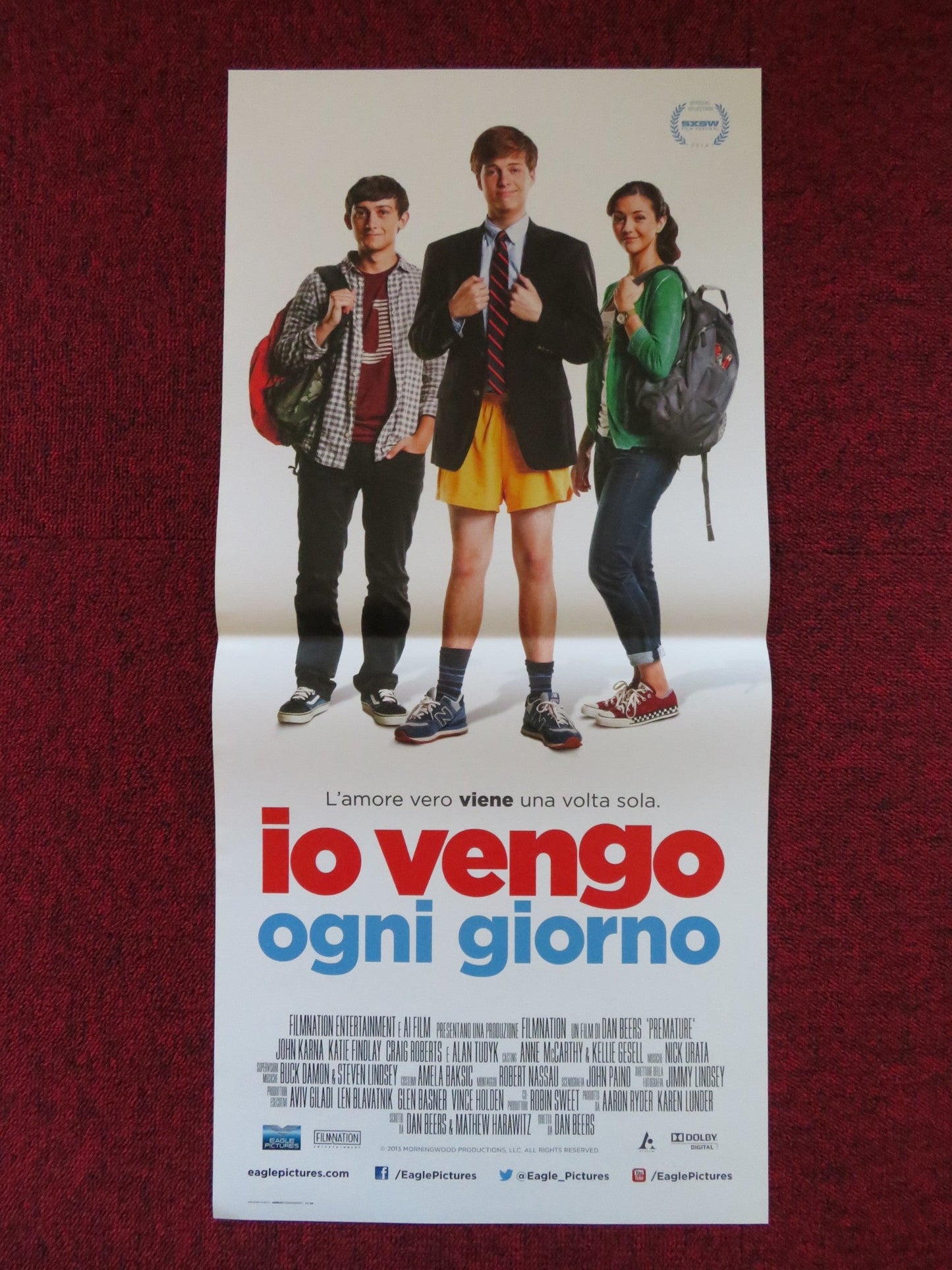 PREMATURE ITALIAN LOCANDINA POSTER JOHN KARNA CAROLINE TRAYWICK 2014 Rendezvous Cinema Movie posters