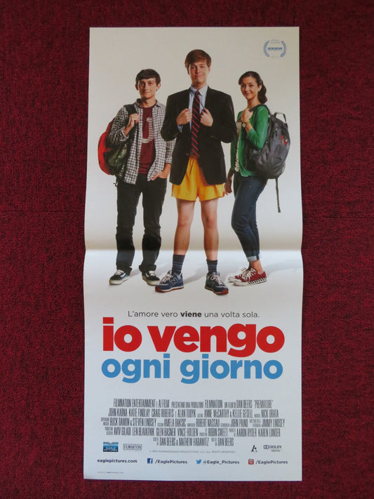 PREMATURE ITALIAN LOCANDINA POSTER JOHN KARNA CAROLINE TRAYWICK 2014 Rendezvous Cinema Movie posters