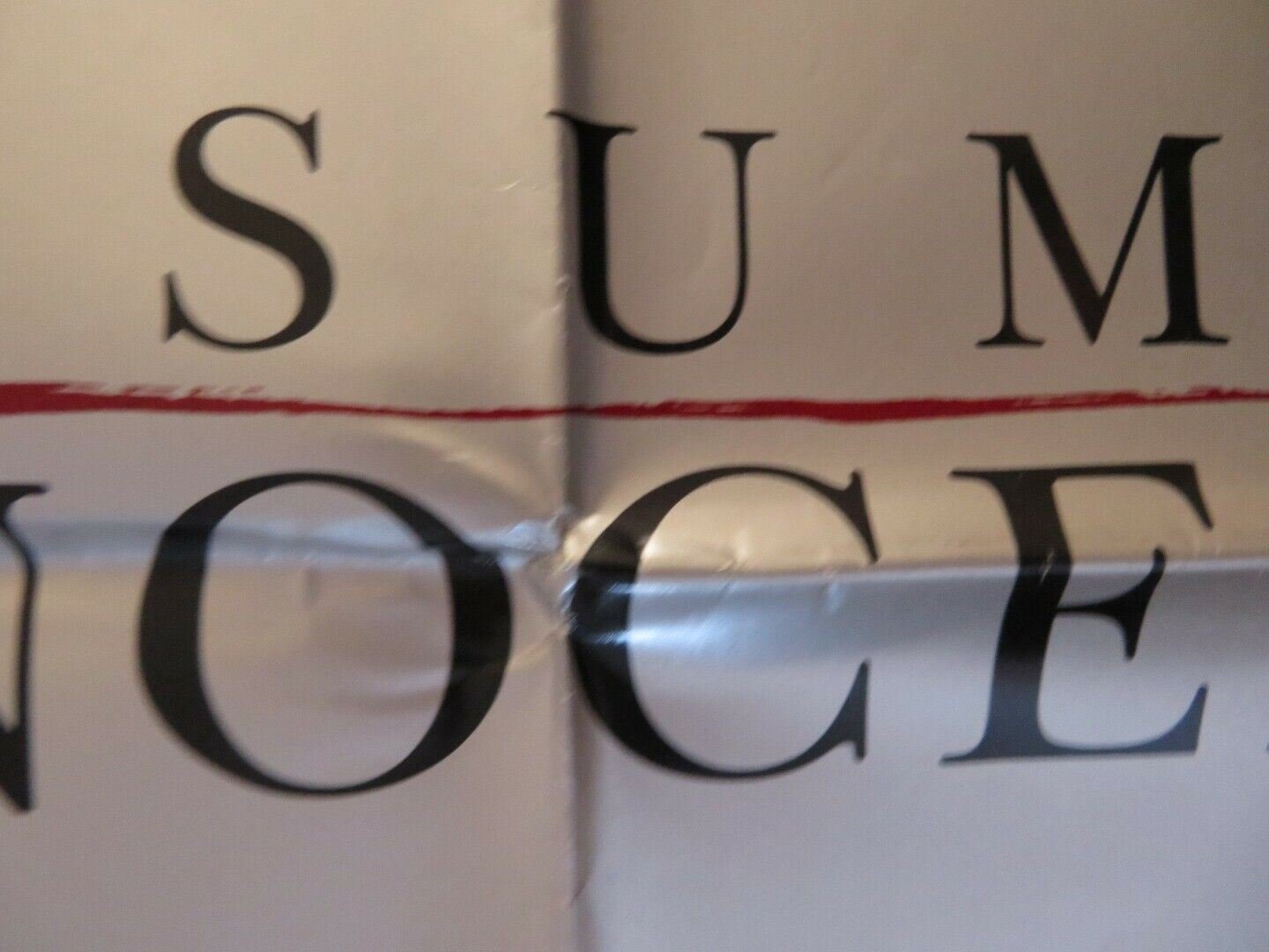 PRESUMED INNOCENT FOLDED US ONE SHEET POSTER HARRISON FORD 1990 Movie posters