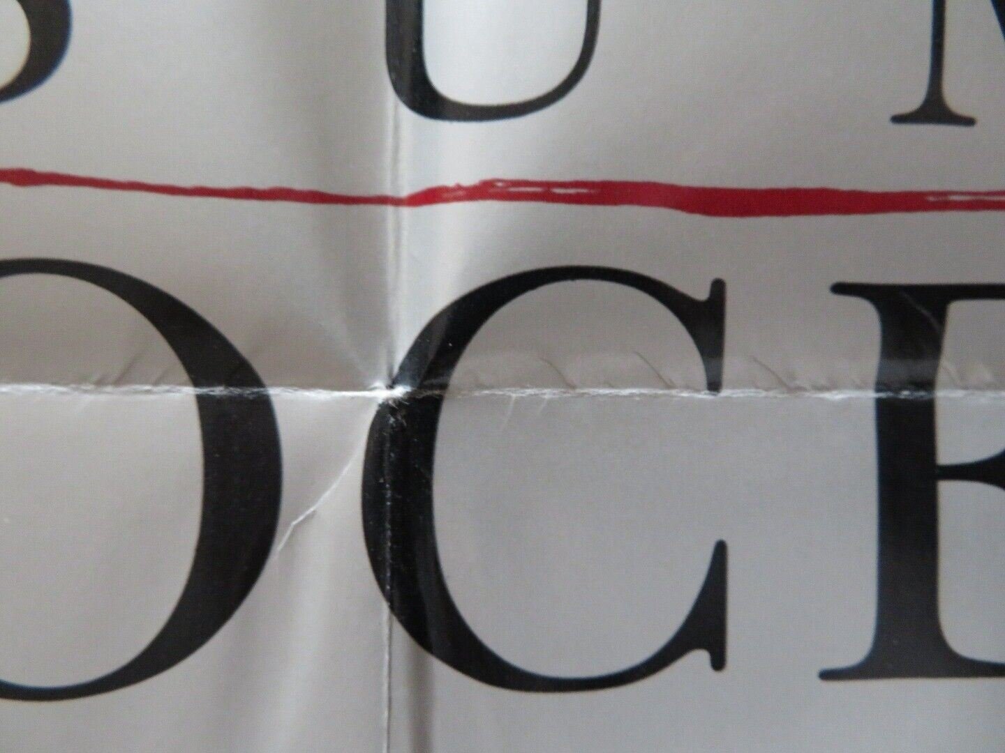 PRESUMED INNOCENT FOLDED US ONE SHEET POSTER HARRISON FORD RAUL JULIA 1990 Movie posters