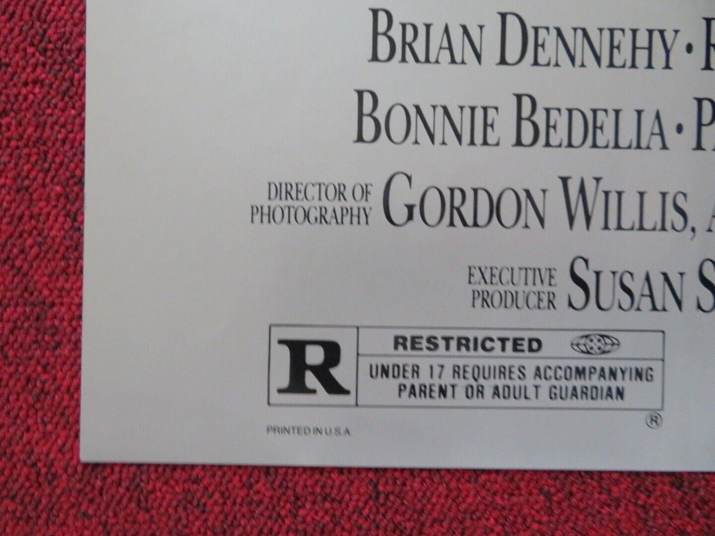 PRESUMED INNOCENT FOLDED US ONE SHEET POSTER HARRISON FORD RAUL JULIA 1990 Movie posters