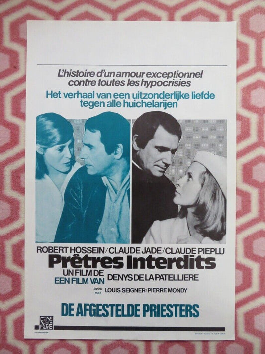 PRETRES INTERDITS / Forbidden Priests BELGIUM (21.5"x14.5") POSTER 1973 Movie posters