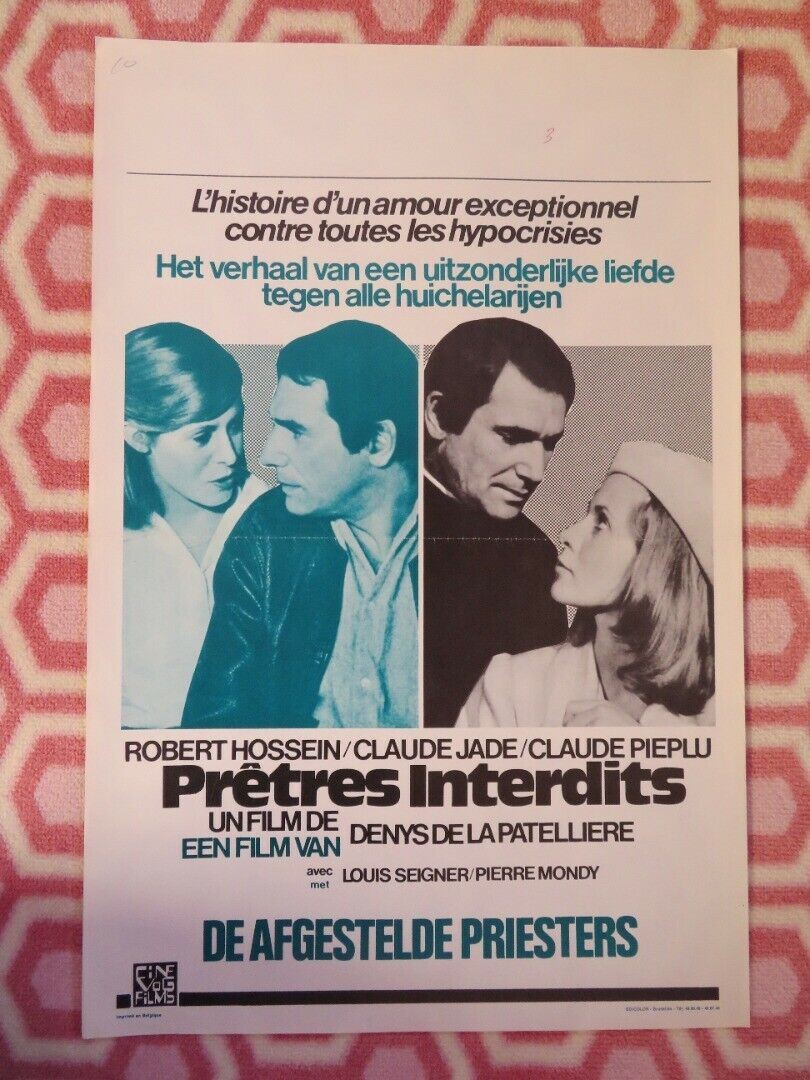 PRETRES INTERDITS/ Forbidden Priests BELGIUM (21.5"x14.5") ROBERT HOSSEIN Movie posters