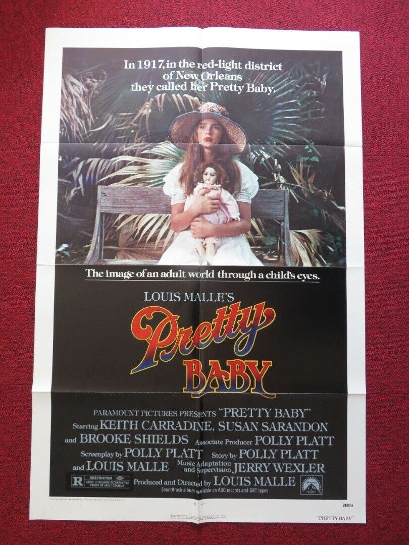 PRETTY BABY FOLDED US ONE SHEET POSTER BROOKE SHIELDS SUSAN SARANDON 1978 Movie posters