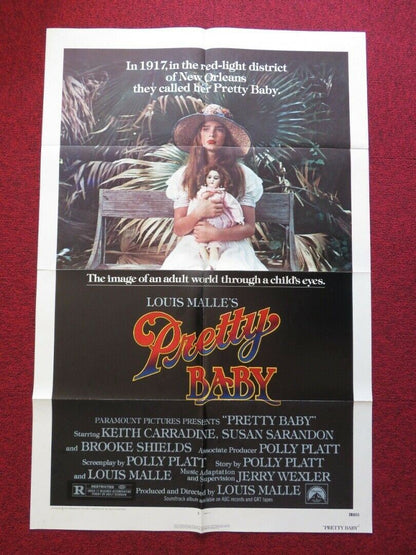 PRETTY BABY FOLDED US ONE SHEET POSTER BROOKE SHIELDS SUSAN SARANDON 1978 Movie posters
