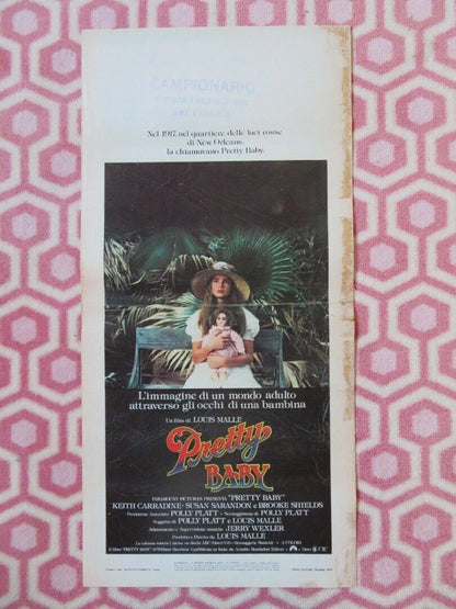 PRETTY BABY ITALIAN LOCANDINA (27.5"x13.5") POSTER BROOKE SHIELDS 1978 - Rendezvous Cinema