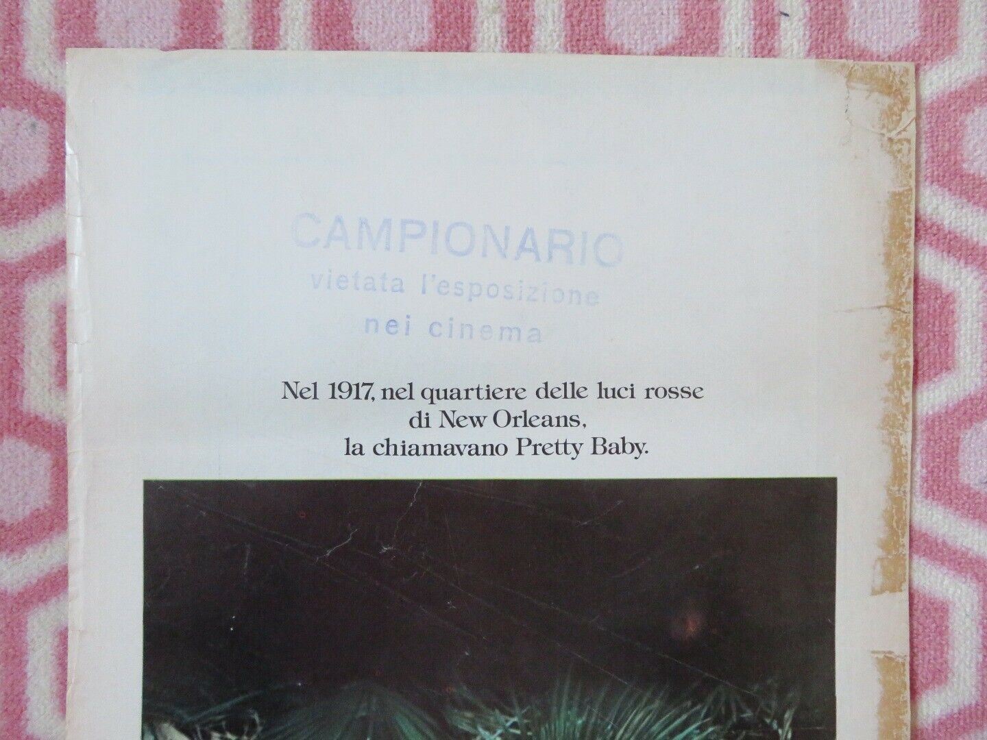 PRETTY BABY ITALIAN LOCANDINA (27.5"x13.5") POSTER BROOKE SHIELDS 1978 - Rendezvous Cinema