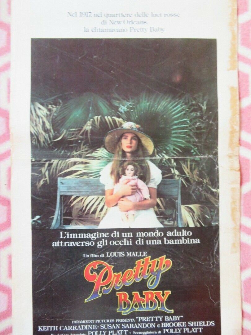 PRETTY BABY ITALIAN LOCANDINA (27.5"x13.5") POSTER BROOKE SHIELDS 1978 - Rendezvous Cinema