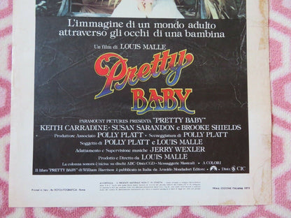 PRETTY BABY ITALIAN LOCANDINA (27.5"x13.5") POSTER BROOKE SHIELDS 1978 - Rendezvous Cinema
