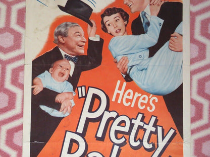 PRETTY BABY US INSERT (14"x 36") POSTER DENNIS MORGAN BETSY DRAKE 1950 Movie posters