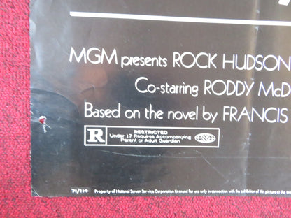 PRETTY MAIDS ALL IN A ROW FOLDED US ONE SHEET POSTER ROCK HUDSON 1971 Rendezvous Cinema Movie posters