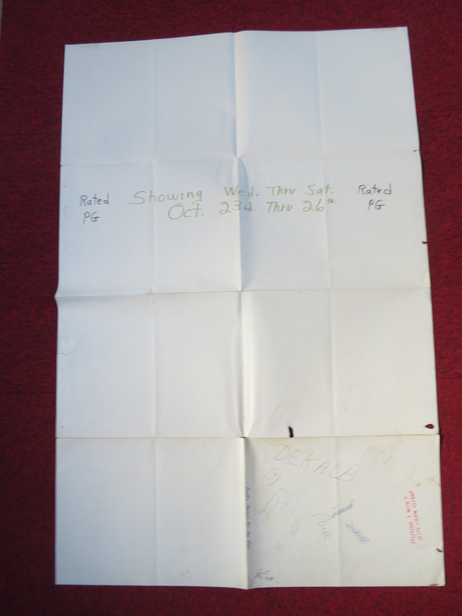 PRETTY MAIDS ALL IN A ROW FOLDED US ONE SHEET POSTER ROCK HUDSON 1971 Rendezvous Cinema Movie posters