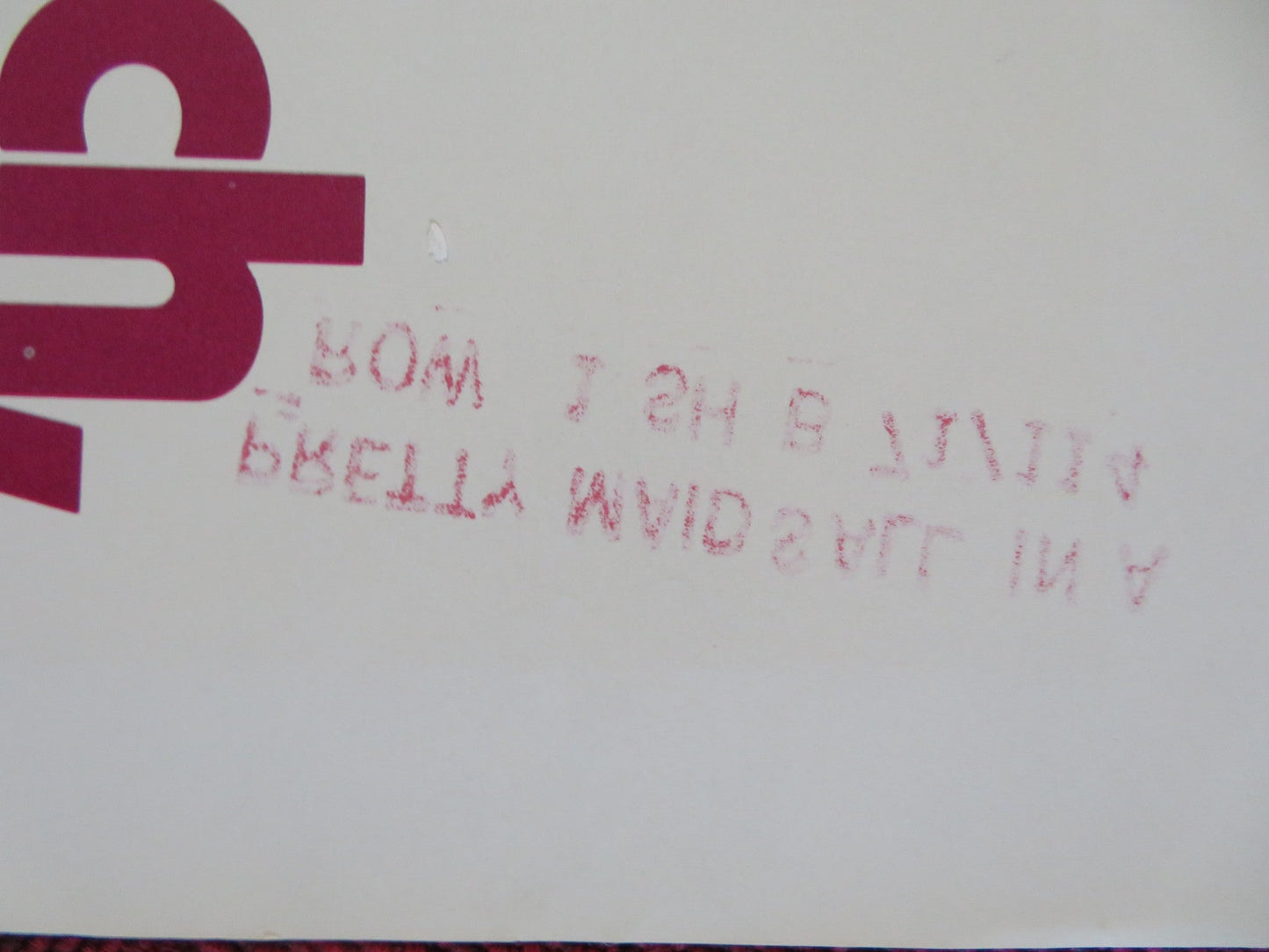 PRETTY MAIDS ALL IN A ROW FOLDED US ONE SHEET POSTER ROCK HUDSON A.DICKINSON '71 Rendezvous Cinema Movie posters