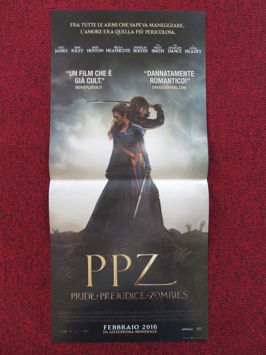 PRIDE AND PREJUDICE AND ZOMBIES ITALIAN LOCANDINA POSTER LILY JAMES 2016 Rendezvous Cinema Movie posters