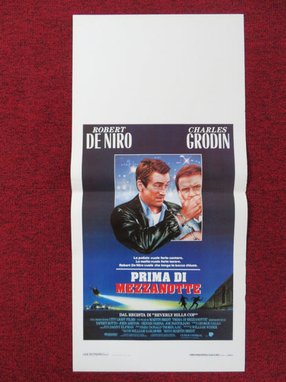 PRIMA DI MEZZANOTTE ITALIAN LOCANDINA POSTER ROBERT DE NIRO CHARLES GRODIN 1988 Rendezvous Cinema Movie posters