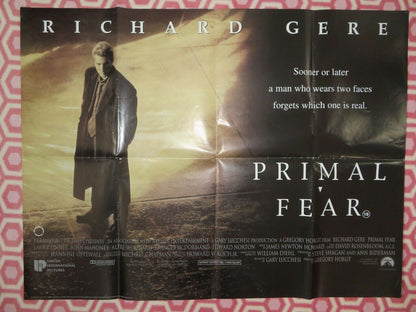 PRIMAL FEAR BRITISH QUAD (30"x40") POSTERRICHARD GERE EDWARD NORTON 1995 - Rendezvous Cinema
