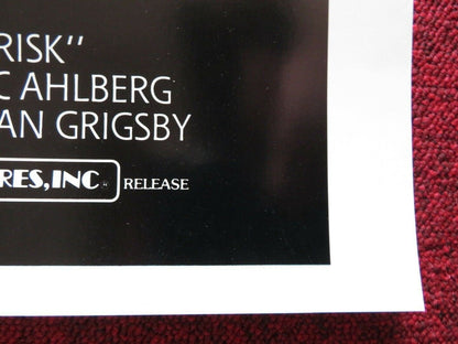 PRIME RISK US ONE SHEET ROLLED POSTER LEE MONTGOMERY TONI HUDSON 1985 Rendezvous Cinema Movie posters