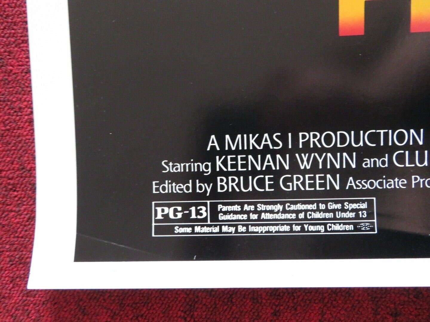 PRIME RISK US ONE SHEET ROLLED POSTER LEE MONTGOMERY TONI HUDSON 1985 Rendezvous Cinema Movie posters