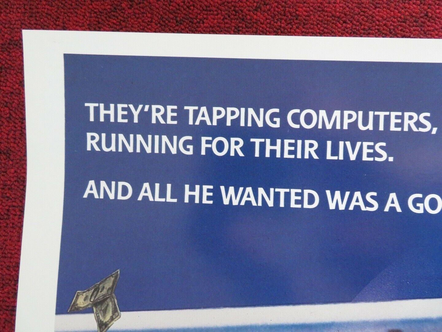 PRIME RISK US ONE SHEET ROLLED POSTER LEE MONTGOMERY TONI HUDSON 1985 Rendezvous Cinema Movie posters