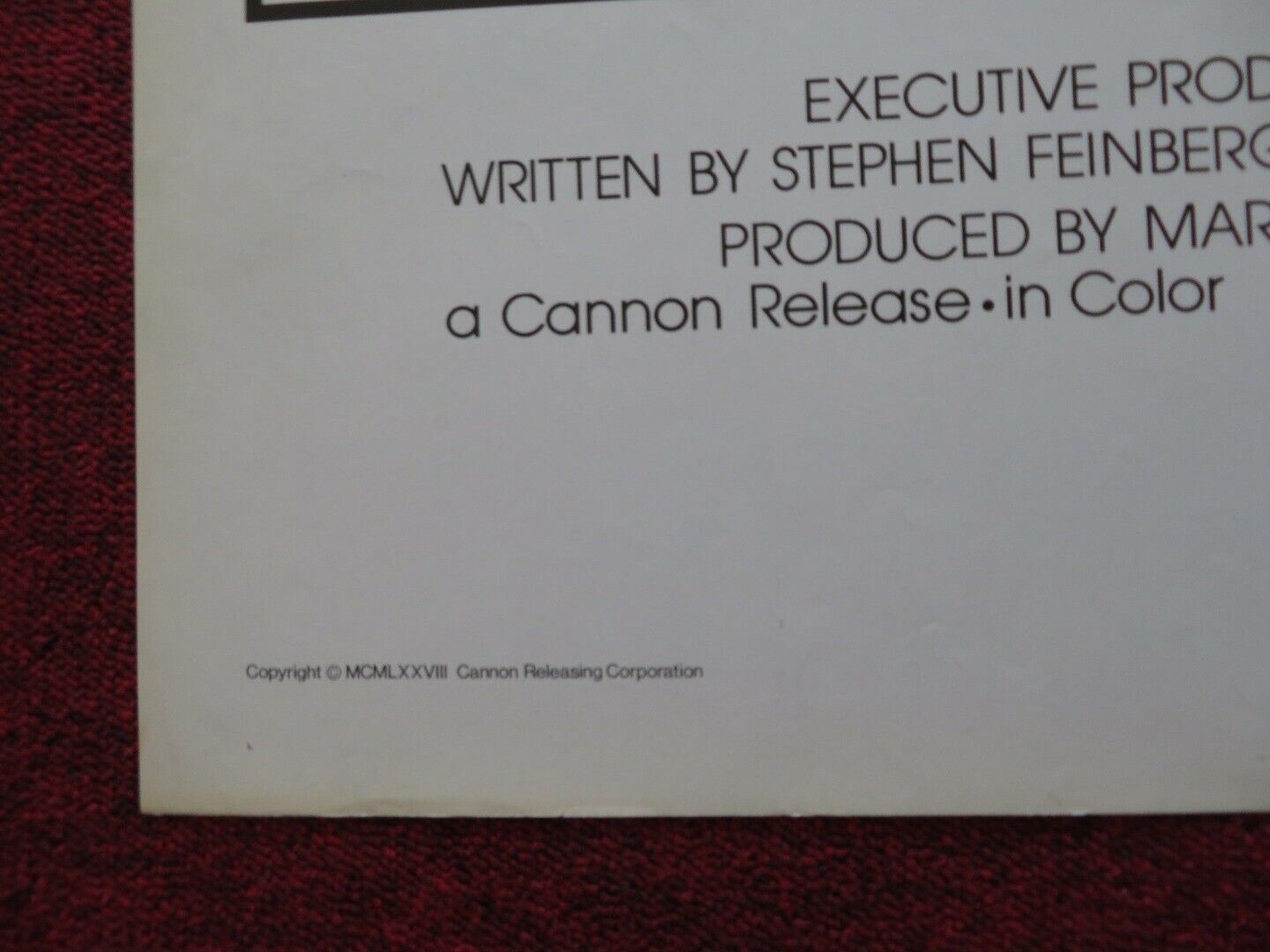 PRIME TIME - CANNON FOLDED US ONE SHEET POSTER WIL ALBERT 1978 Movie posters