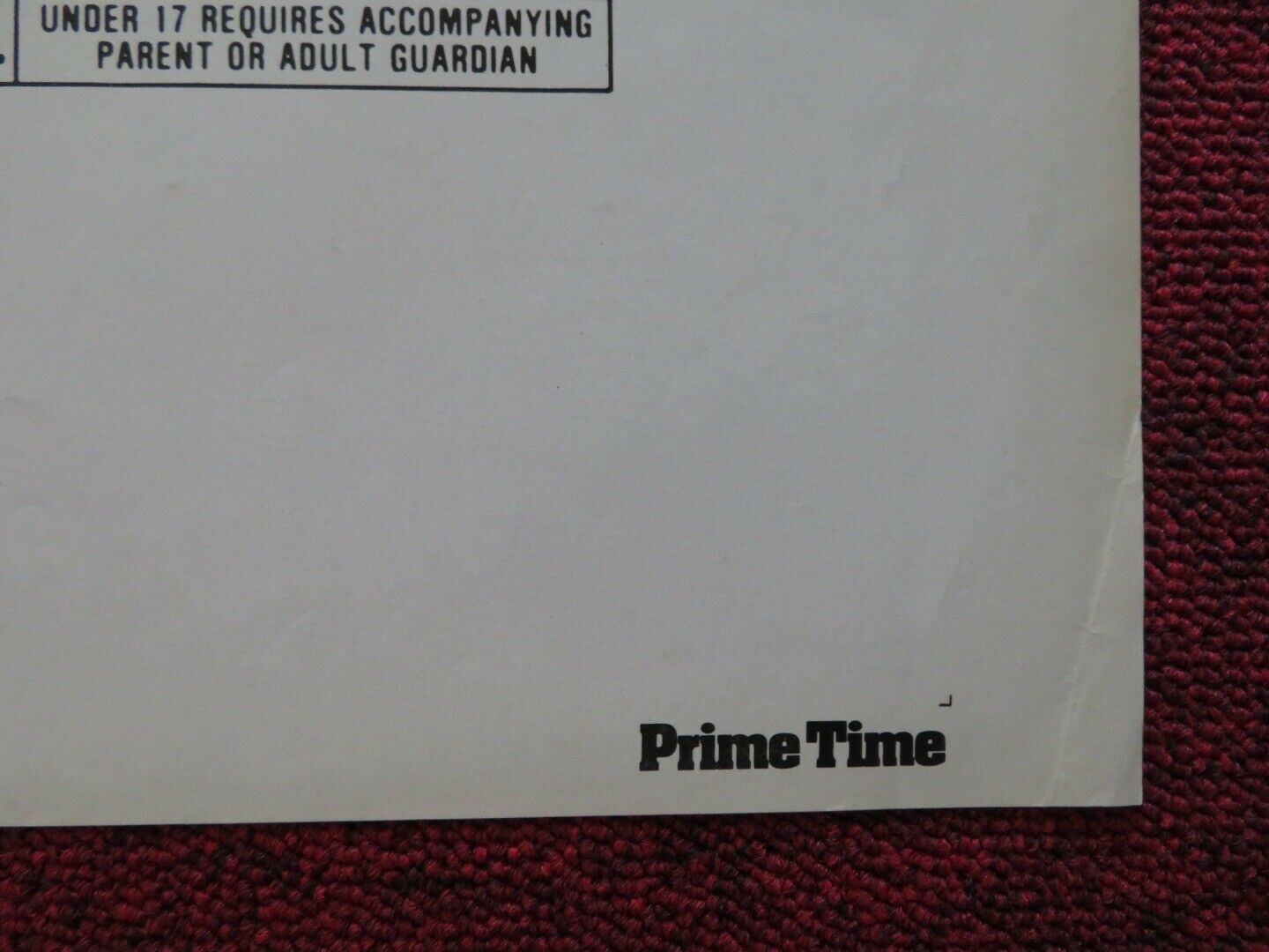 PRIME TIME - CANNON FOLDED US ONE SHEET POSTER WIL ALBERT 1978 Movie posters
