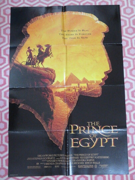 PRINCE OF EGYPT FOLDED US ONE SHEET POSTER VAL KILMER RALPH FIENNES 1998 Movie posters