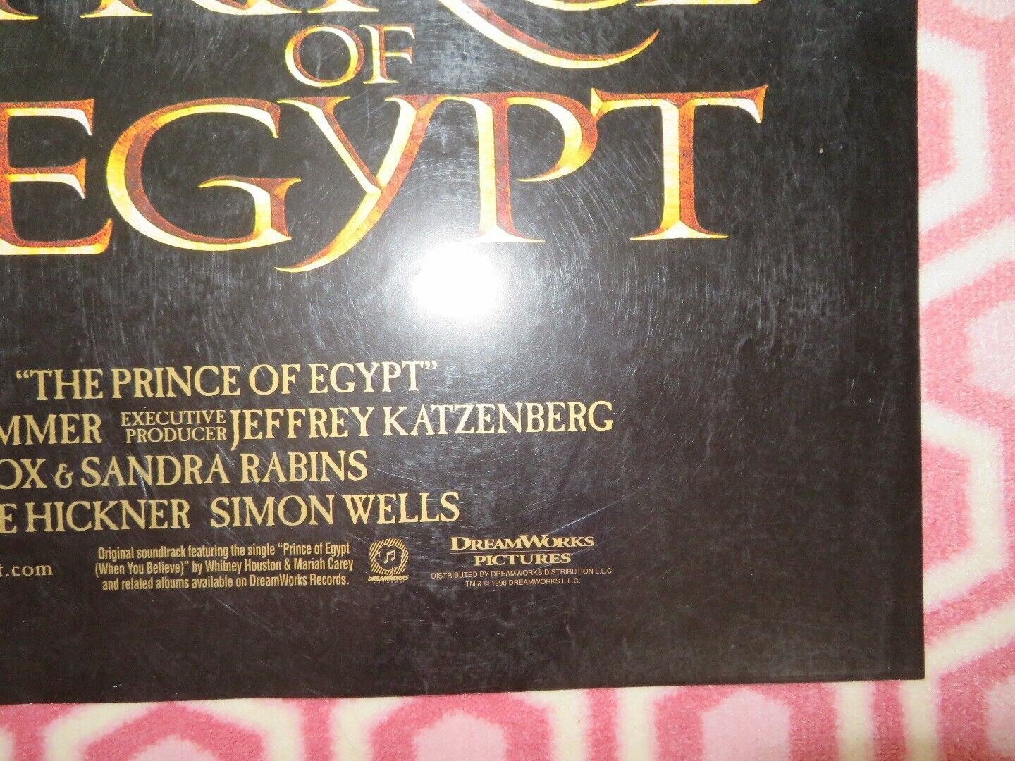 PRINCE OF EGYPT FOLDED US ONE SHEET POSTER VAL KILMER RALPH FIENNES 1998 Movie posters