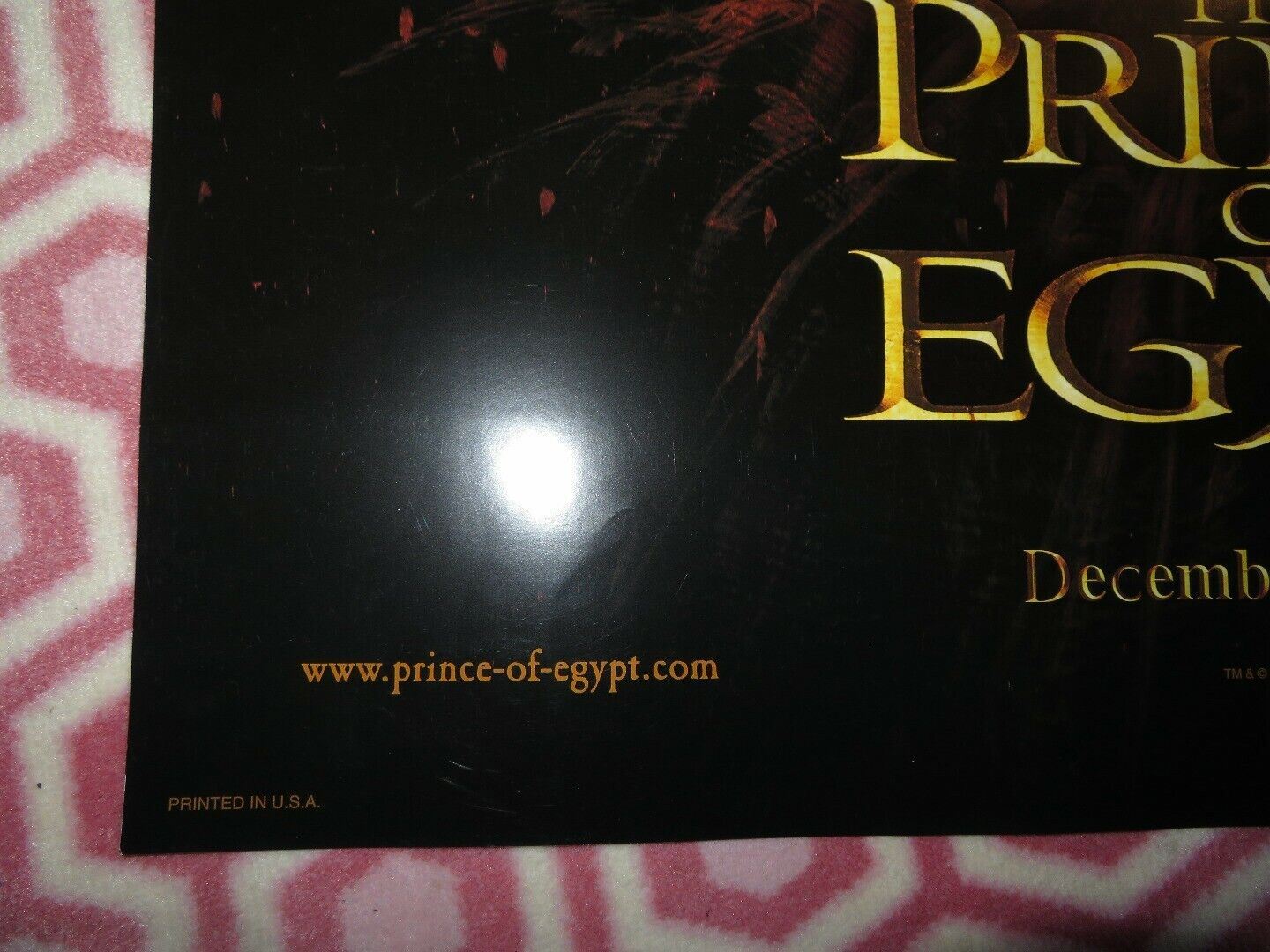 PRINCE OF EGYPT US ONE SHEET ROLLED POSTER VAL KILMER DANNY GLOVER 1998 - Rendezvous Cinema