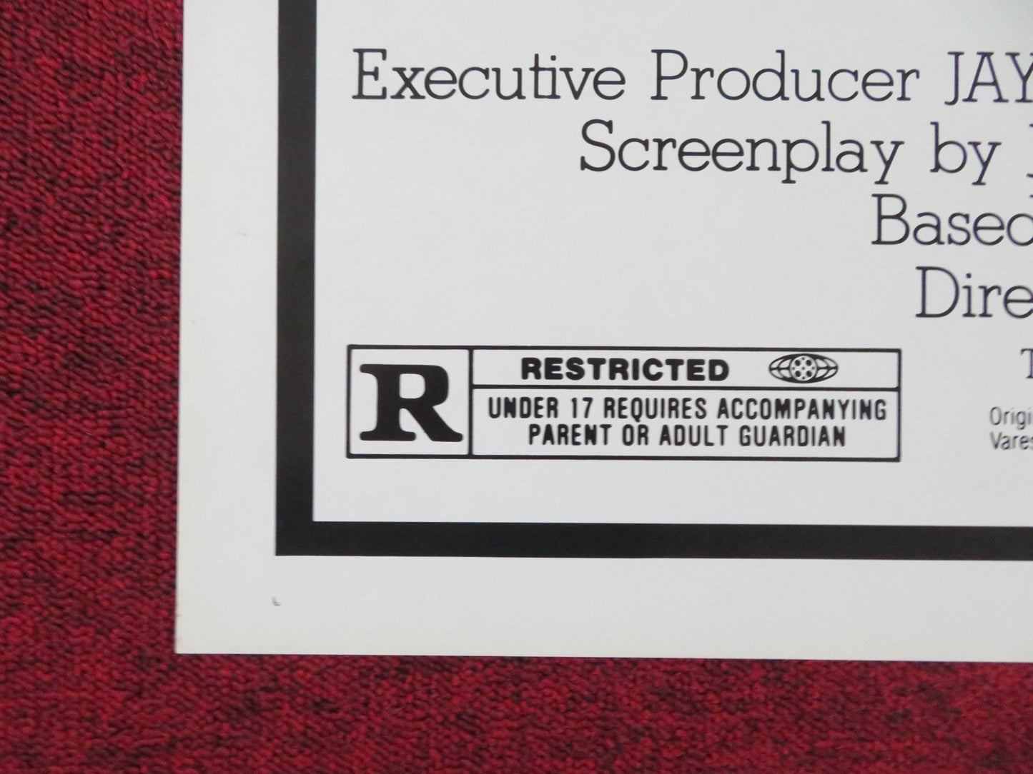 PRINCE OF THE CITY - B FOLDED US ONE SHEET POSTER TREAT WILLIAMS ORBACH 1981 Rendezvous Cinema Movie posters