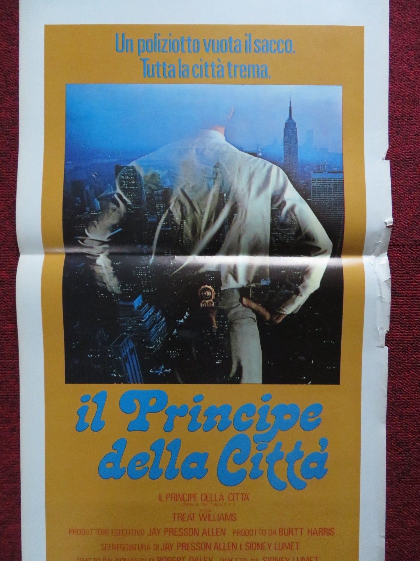 PRINCE OF THE CITY ITALIAN LOCANDINA POSTER TREAT WILLIAMS JERRY ORBACH 1981 Rendezvous Cinema Movie posters