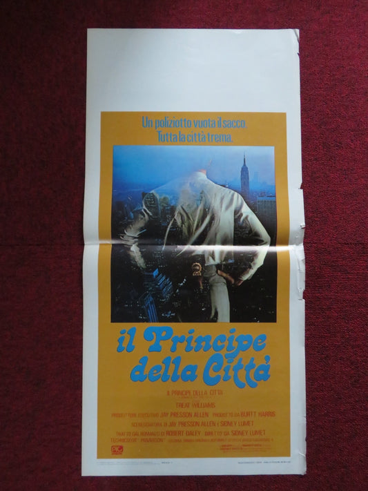 PRINCE OF THE CITY ITALIAN LOCANDINA POSTER TREAT WILLIAMS JERRY ORBACH 1981 Rendezvous Cinema Movie posters