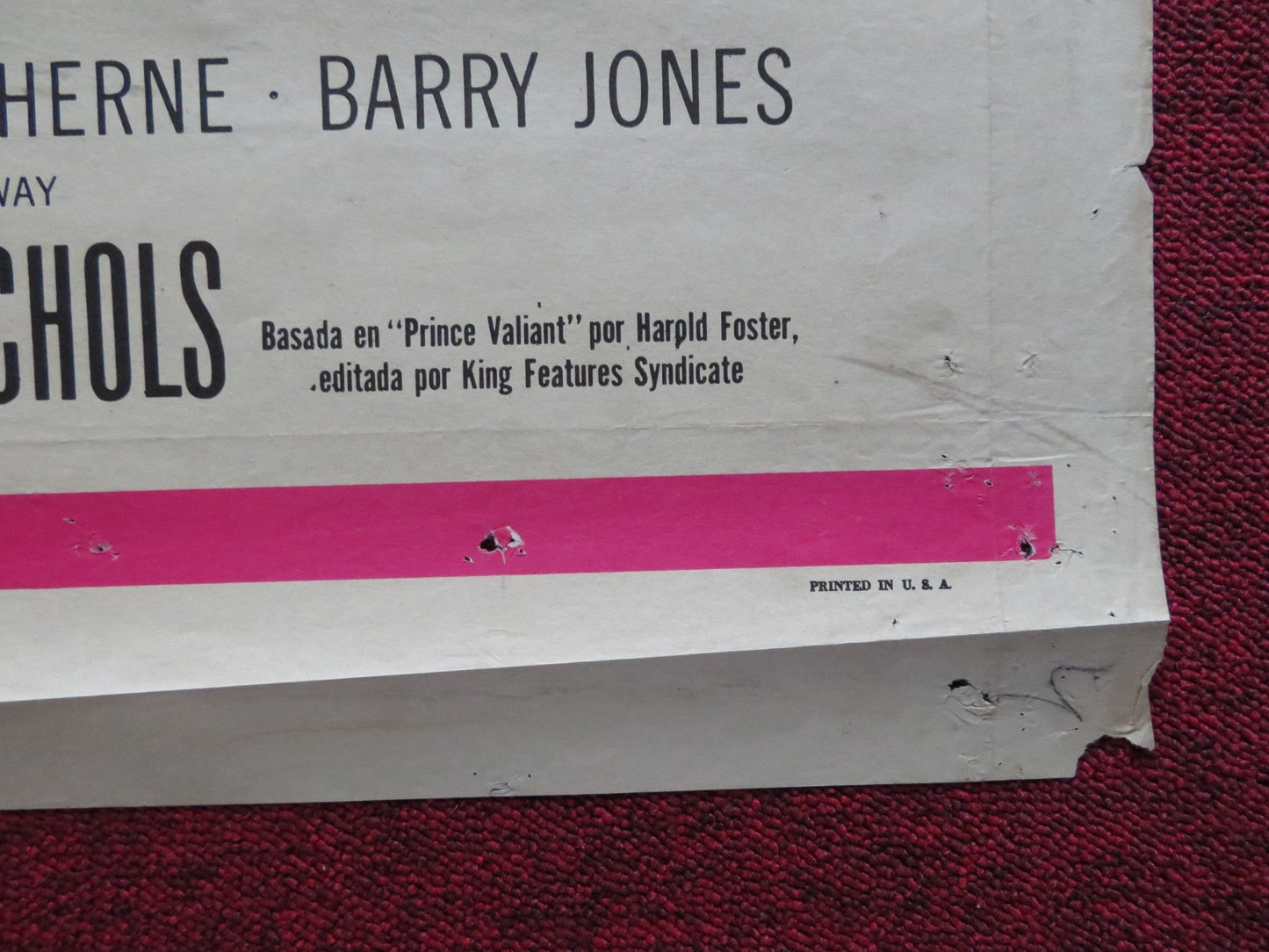 PRINCE VALIANT SPANISH POSTER JAMES MASON JANET LEIGH 1954 Rendezvous Cinema Movie posters