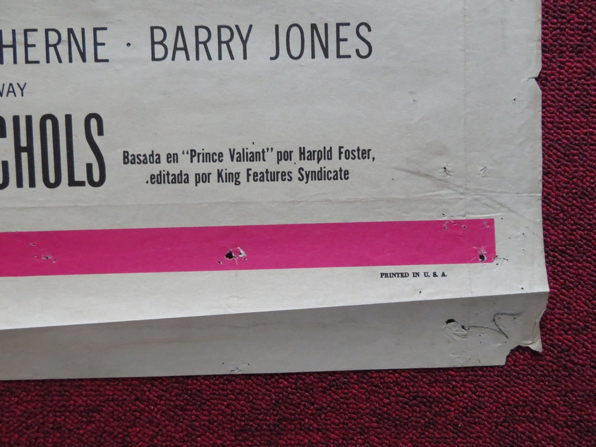 PRINCE VALIANT SPANISH POSTER JAMES MASON JANET LEIGH 1954 Rendezvous Cinema Movie posters