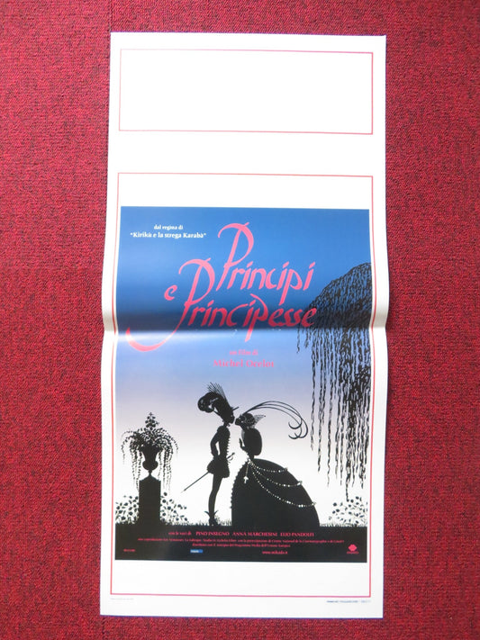 PRINCES AND PRINCESSES ITALIAN LOCANDINA POSTER ARLETTE MIRAPEU P. CHEYTION 2000 Rendezvous Cinema Movie posters