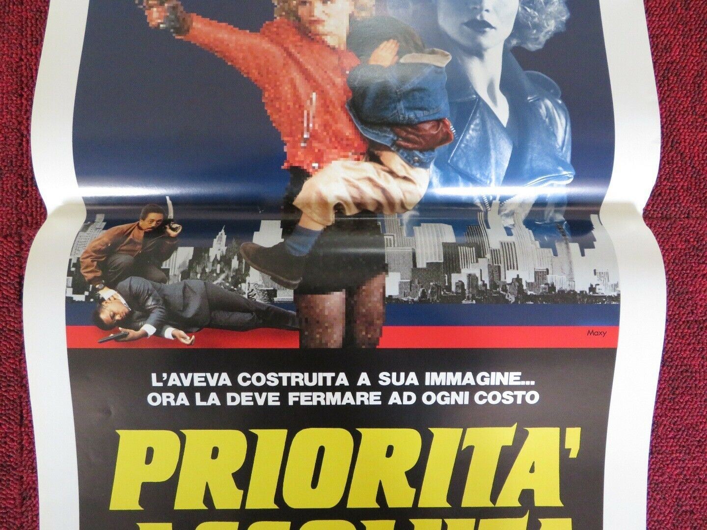PRIORITA' ASSOLUTA /Eve of destruction ITALIAN LOCANDINA (27.5"x13") POSTER 1992 - Rendezvous Cinema
